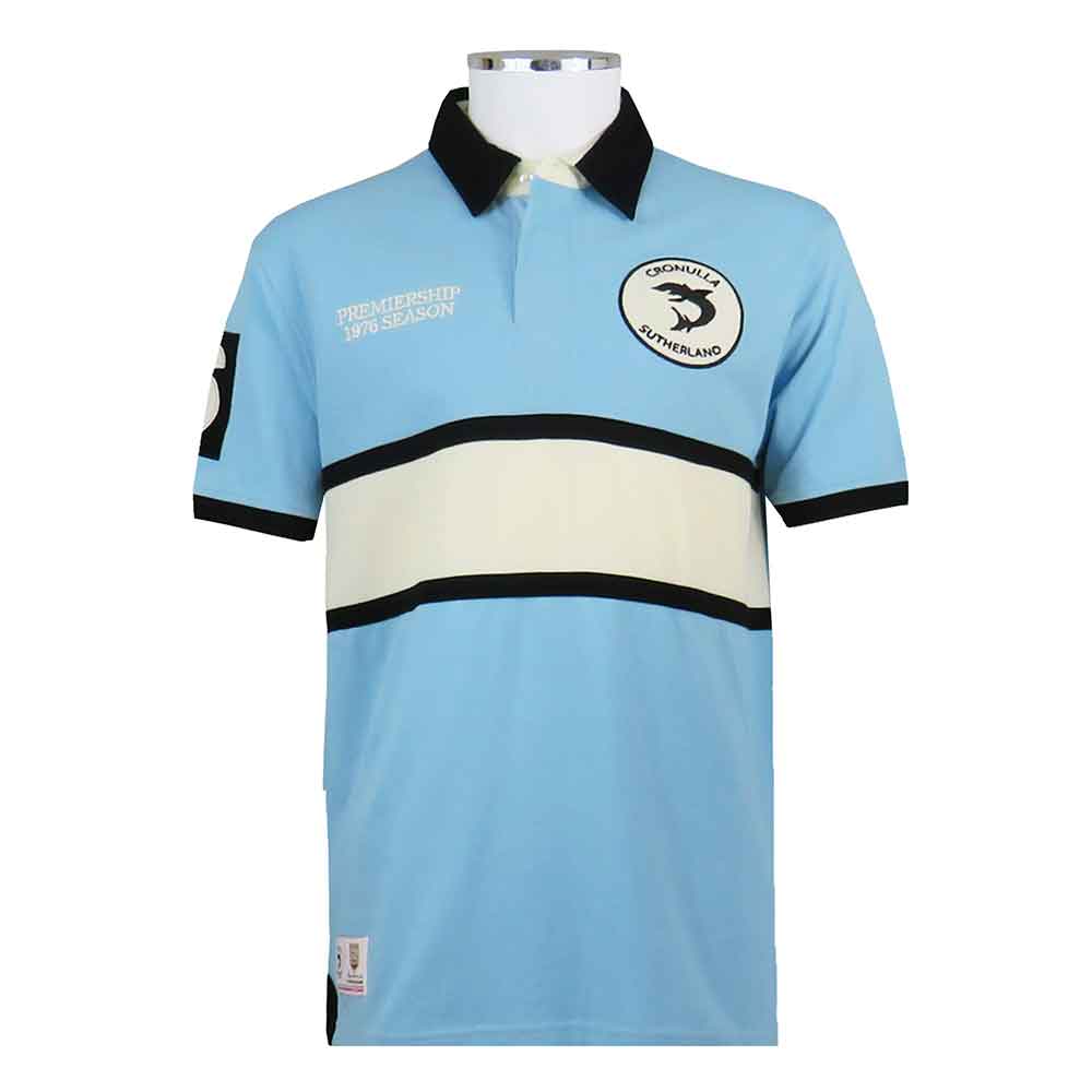 Cronulla Rugby League Shirt 1957 Polo Vintage 1976 - Afbeelding 2