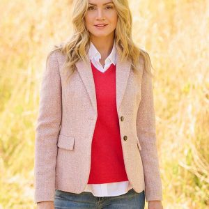 Harris tweed Dames Jasje Ami Soft Pink