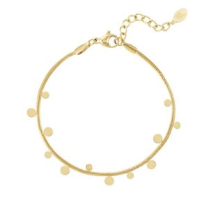 Armband Cirkel Party in goud of zilver