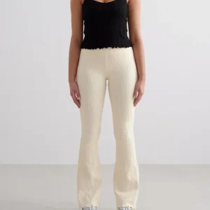 Almond White Tulip Flare Tights