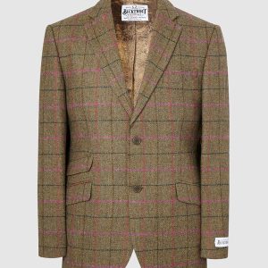 Yorkshire Tweed Colbert, Patrick Jacket – Green/Pink
