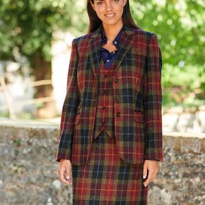Harris Tweed Dames Jasje Carola In Check Of Island
