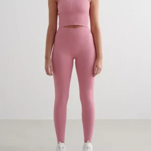 Desert Rose Ribbed Seamless Tights