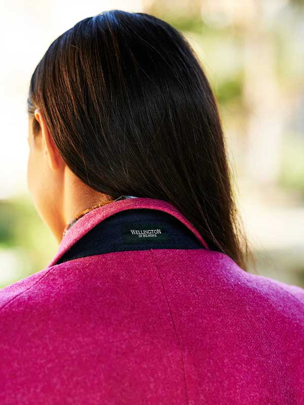 Harris Tweed Dames Blazer LadiesClub In Pink - Afbeelding 5