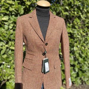 Harris Tweed Dames Jasje Carola In Rust Tweed