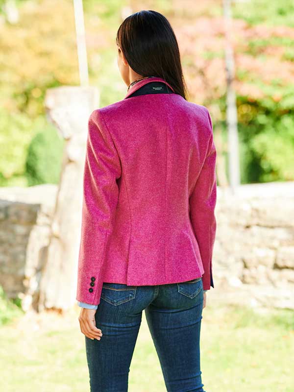 Harris Tweed Dames Blazer LadiesClub In Pink - Afbeelding 4